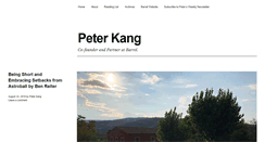 Desktop Screenshot of peterkang.com